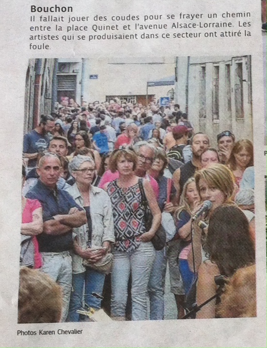 Article Fete de la Musique Bourg en Bresse ( Progres 22/06/15)